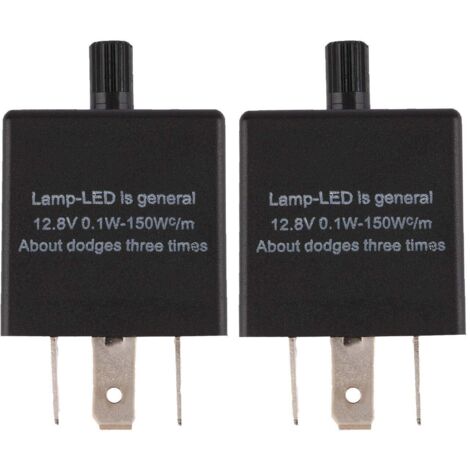2 relés intermitentes LED de 3 pines CF13 JL-02 EP34 para coche, relé intermitente ajustable. (1/5)