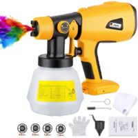 Pistola pulverizadora de pintura inalámbrica Dewalt de 18 V, compatible con baterías de litio de 20 V/60 V, pistola pulverizadora HVLP para cercas, terrazas, paredes, techos y muebles del hogar.