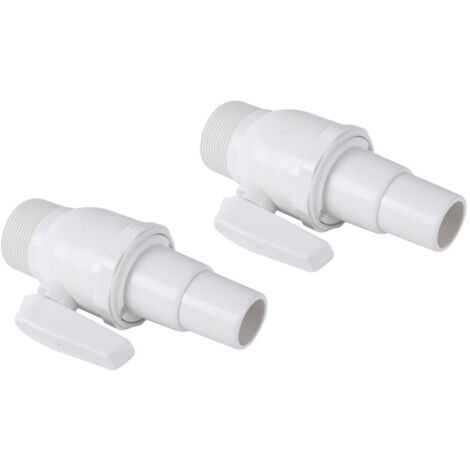 Lntyq STK. Absperrventil für Schwimmbäder, Schlauchadapter für Schwimmbäder, Absperrventil für Schwimmbäder, Kolbenventil, Zubehör für Filterpumpen für Schwimmbäder, Ersatzarmatur für Skimmerfilter