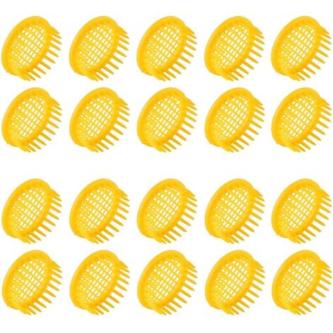 Lntyq 20 Stück Bienenzuchtbox, Bienenkönigin-Zellenkäfig, Imkereiwerkzeug zum Isolieren von Bienenköniginnen, Imkereiausrüstung