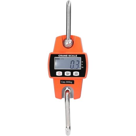 Lntyq Digitale Kranwaage, elektronische Hängewaage 300 kg 660 lbs, industrielle Hängewaage mit präzisem Sensor, tragbare Mini-LCD-Waage mit Haken für Jagdfarmfabrik (1/5)