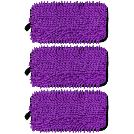 Lntyq 3er-Pack wiederverwendbare Reinigungspads, kompatibel mit Swiffer Wet Spray Mop, Mikrofaser-Pad-Nachfüllungen für Swiffer Wet Spray Mop, 10-12 Zoll Nassreinigungspads für trockene Nassreinigungs (1/5)
