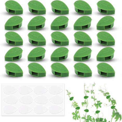 Lntyq 30 Stück, Kletterpflanzen-Clip, Pflanzen-Befestigungsclips, Wandrankenstütze, Büro-Kabelclip, Pflanzen-Wandrankenstütze, Kletterpflanze für Gartenranken, Gemüse (1/5)