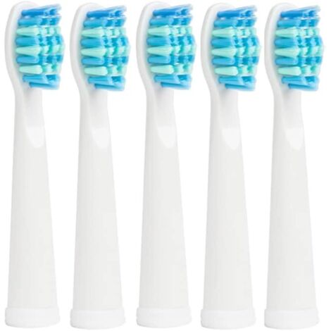 Lntyq Zahnbürstenkopf für Fairywill, 5-teiliger Ersatzbürstenkopf für Fairywill FW507/508/515/551/917/959/2011/D1/D3/D7/D8 (1/4)