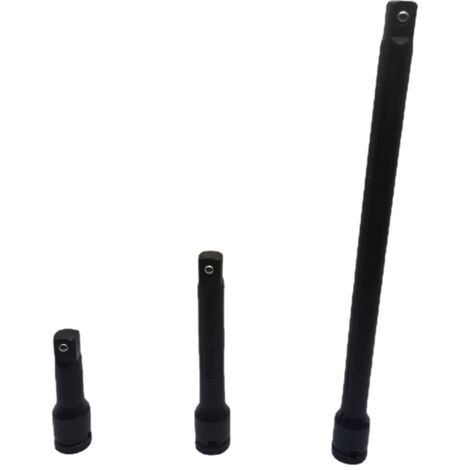 Lntyq 3er Set Steckschlüsselverlängerungen, Steckschlüsselverlängerungswerkzeug, Ratschenverlängerung, für manuellen/pneumatischen Ratschenschlüssel - 76mm, 127mm, 254mm lang (1/5)