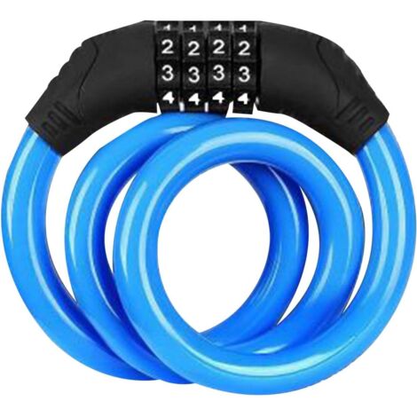 Lntyq Fahrradschloss, Fahrradschloss mit Zahlen, vierstelliges Codeschloss für Fahrrad, Fahrradcodeschloss, Anhängeranhängerschloss, Fahrradkombinationsvorhängeschloss, ideal für Fahrrad, Motorrad, To (1/5)