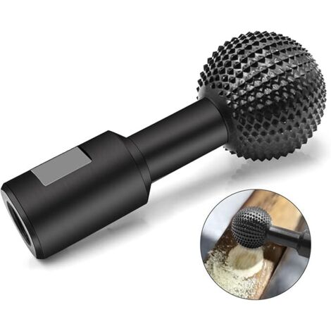 Lntyq Rotierender Kugelfräser, Karbonstahl zum Holzschnitzen, Polieren, Gravieren, Bohren, Schleifkopf für Winkelschleifer 100/115/125 (10 mm) (1/5)