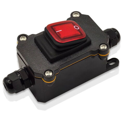 Interrupteur En Ligne étanche IP65 12 V DC 20 A DPST 4 Broches