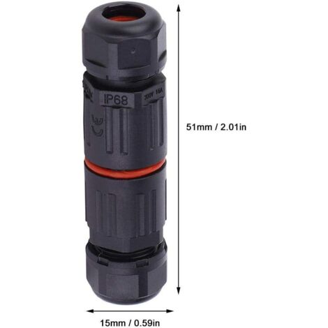 25x IDC-Schneidklemmverbinder 3-Loch Wasserdicht – Mit Fettfüllung Für Starken Schutz (22–14 AWG)
