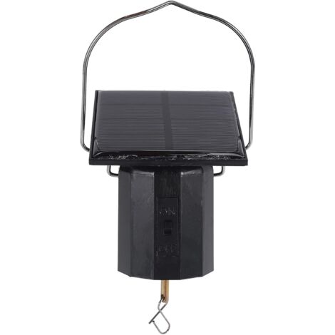 Joyzan Moteur Rotatif Suspendu Moteur Rotatif à énergie Solaire pour carillons éoliens Affichage du Moteur de l'éolienne Interrupteur Marche/arrêt pour Les essoreuses de Jardin suspendues