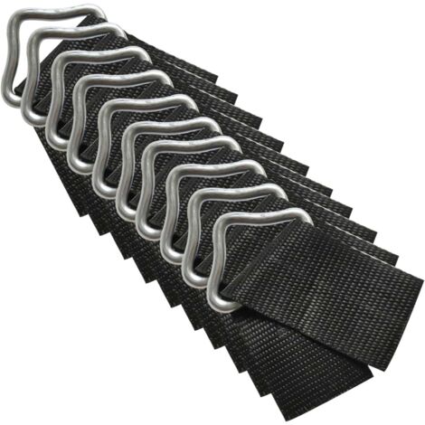 Lntyq 10 Stück dreieckige Trampolin-Schnallen, dreieckige V-Ringe für die Trampolin-Reparatur (1/5)