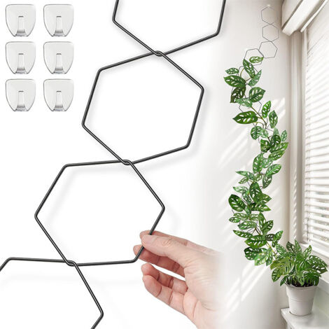 Lntyq Rankgitter fr Kletterpflanzen  Rankgitter fr die Wand  Rankhilfe  fr Zimmerpflanzen  Rankgitter fr Ranken  fr Jasmin, Weinrebe, Rosen,  Monstera, Pothos (18 Stck)
