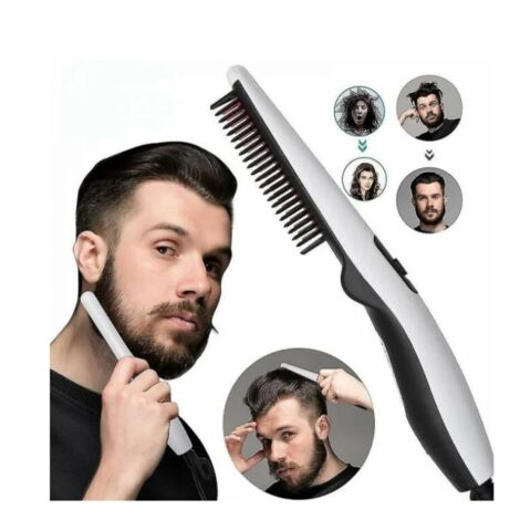 Lntyq Peigne électrique à lisser la barbe, prise européenne, coiffeur rapide pour hommes(26.585cm ) (1/5)