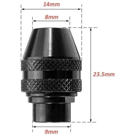 Lot de 2 mandrins sans clé de rechange pour outils rotatifs Dremel 4486