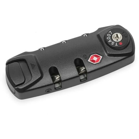 Lntyq Nombre à 3 chiffres Combinaison cadenas TSA Serrure Valise Bagage Sac de voyage Code sécurisé Serrures à combinaison Remplacement (1/5)