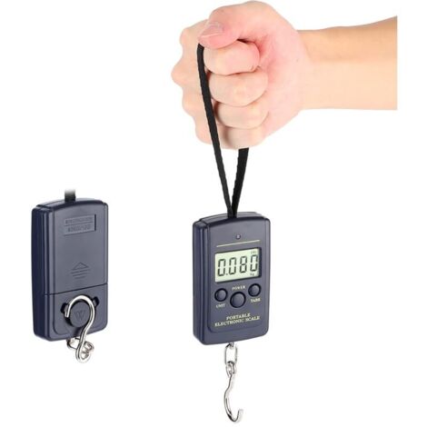 Lntyq 40 kg multifunktionale elektronische Präzisionswaage, digitale Hängewaage, Gepäckwaage, tragbare LCD-Waage (1/5)