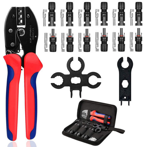 Kit De Sertissage Proster Pour Câbles Solaires PV 2.5/4/6 Mm² - Pince à Cosses
