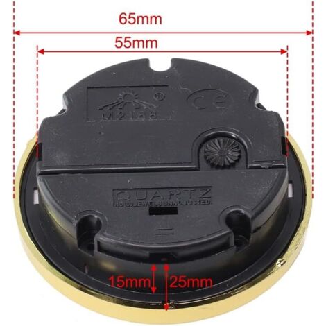 Mécanisme D'horloge Rond 65mm Avec Chiffres Arabes – DIY, Pour Horloge De Table