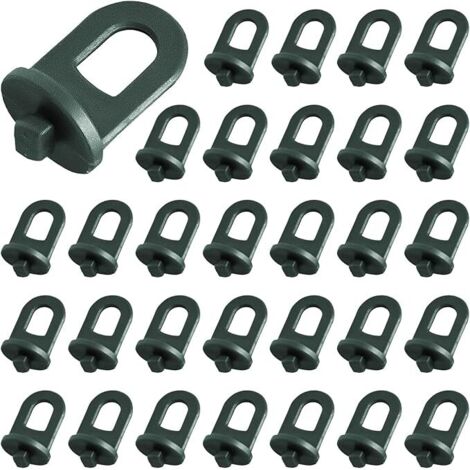 Lntyq Pflanzenschnallen aus Kunststoff, Gewächshauszubehör, Kletterhilfe, Wand-Pflanzenstütze, Pflanzenzubehör, Gewächshaus-Schuppen-Stil, 100 Stück (1/5)