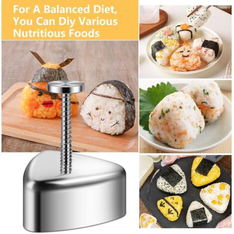 Stampo Onigiri, Confezione da 3 Kit per Stampi Musubi, Maker , Sushi