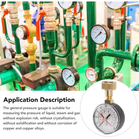 Manomètre à Gaz Azote Bar Manomètre De Pression D′air - Chine Jauge De Jauge De - Foto 6