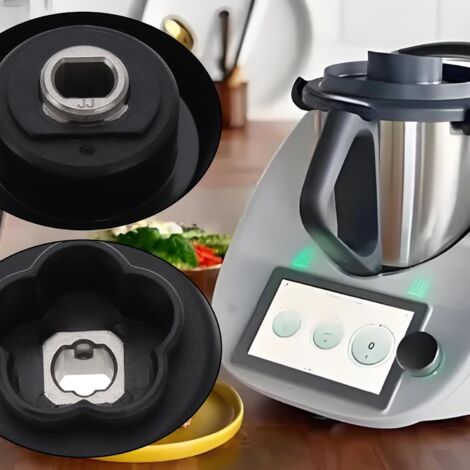 Set di 2 guide di accoppiamento ingranaggi con fiori 5 razze compatibile con Monsieur Cuisine connect | smart MCC MCS
