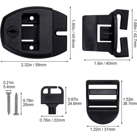 Accessori Idromassaggio Pezzi Di Chiusura Per Copertura Spa, Kit Di Riparazione Per Chiusura Di Bluemoona Set 6 Clip