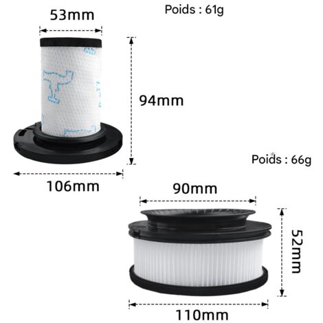 Filtri Per Rowenta X-FORCE FLEX 9.60 E X-NANO ESSENTIAL RH20xx, 2 Prefiltri + 2 Filtri Motore Per Rowenta X Force Flex 9 60 Filtri Di Ricambio 97101525