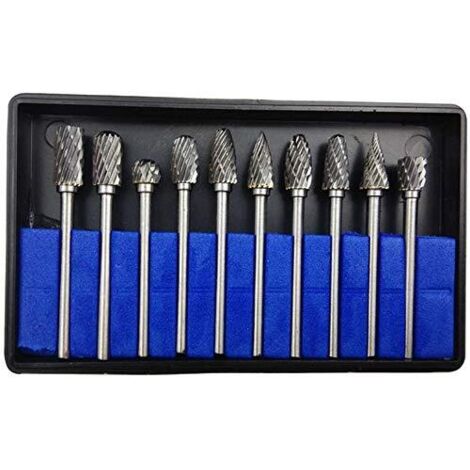 Conjunto de brocas de fresadora con punta de carburo, 30 piezas
