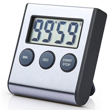 Timer da cucina Magnetico LCD Conto alla rovescia digitale Cronometro portatile con supporto Cottura Cottura Sport Sveglia Strumenti di promemoria – acquista a prezzi convenienti sul marketplace