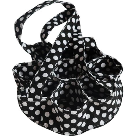 NHPY Cesta Recolectora De Huevos Con 7 Bolsas Reutilizables - Lona Resistente Y Base Acolchada Para Granja, Gallinero O Manualidades De Pascua