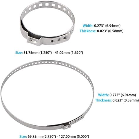 Abrazaderas Para Fuelle De Homocinética ATV – Acero Inoxidable, Pack Con Herramienta De Corte