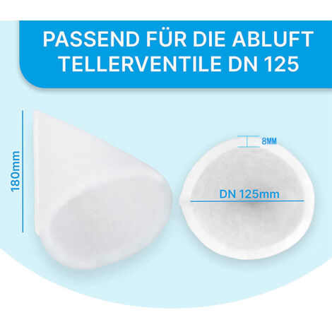 10 Filtres Coniques G4 Pour Ventilation - DN125, Universels, Compatibles Helios Maico Pluggit Zehnder, Neufs