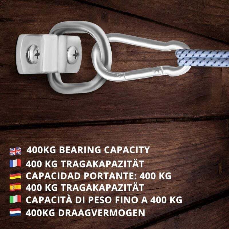 Anneaux D'amarrage, Avec Supports Et Vis, Supportant 400 Kg, En Acier Inoxydable, Pour Sécuriser L'ancrage Des Bateaux, Remorques, Marchandises, Camions Et Fourgonnettes
