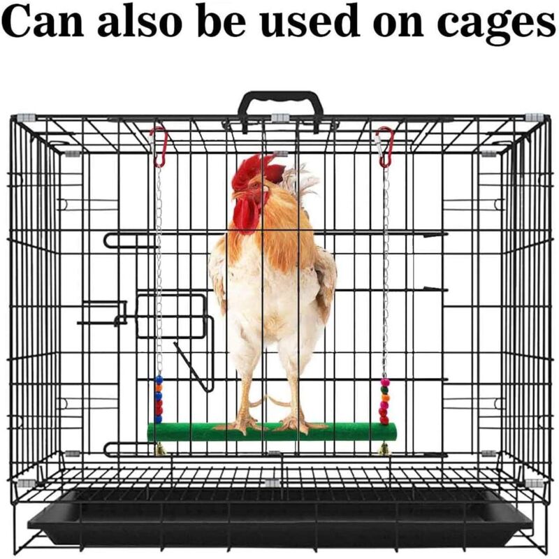 Balançoire Perchoir Pour Poules - Jouet Interactif Pour Poulailler - En Bois Stable - Enrichissement Volailles