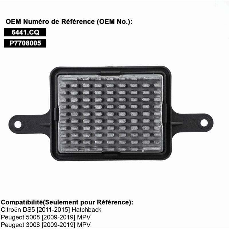 Résistance Chauffage + Pulseur D'air Pour Peugeot 3008/5008, Citroën DS5 - Neuf PARTSLINE