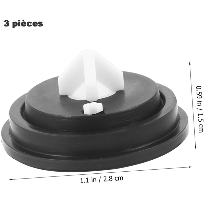 Lot De 2 Joints Diaphragme Siphon Chasse D'Eau – Diamètre Extérieur 68 Mm, Compatible Wisa 1270 DF / 336 DF / 450 / Quadro