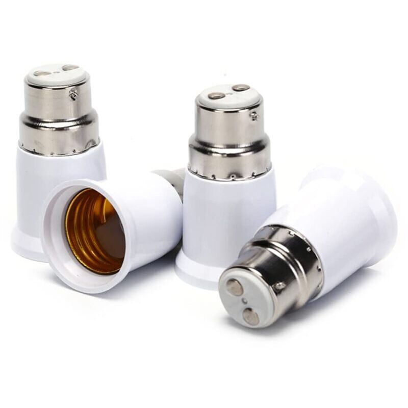 6 Adaptateurs Douille B22 Vers E14 – Pour Remplacer Vos Ampoules, Compatible LED, Installation Facile Sans Outil