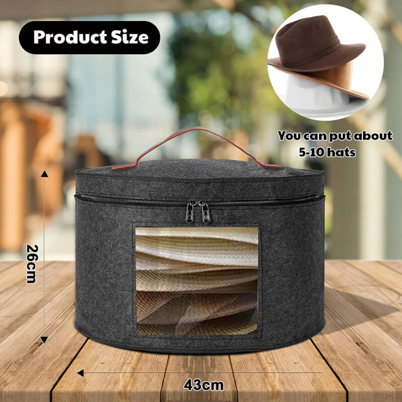 Boîte De Rangement SENDERPICK Pour Chapeau De Cowboy | Étui De Transport Rigide En EVA Pour Chapeau Panama | Idéal Pour Les Voyages | Grand Format | Protection Maximale