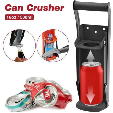 Compacteur De Canettes EDATOFLY 16Oz - Broyeur Mural En Acier - Gris