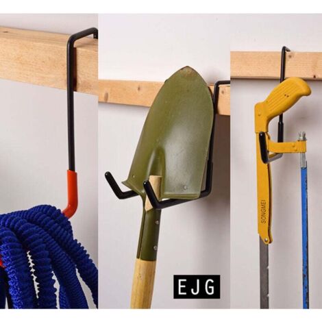 Lot De 6 Crochets En S Pour Garage - Robuste - Double Crochet Mural Outils Electriques Pour Bricolage Organisation De Garage Noir 89813237