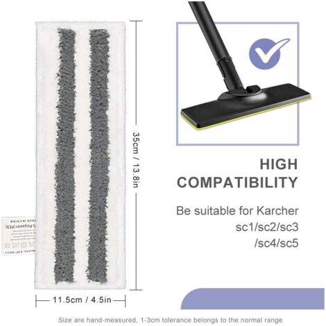 Kit 4 Accessoire pour Nettoyeur Vapeur Krcher SC2 SC3 SC4 SC5 avec Lavette  Krcher Vapeur Easy Fix