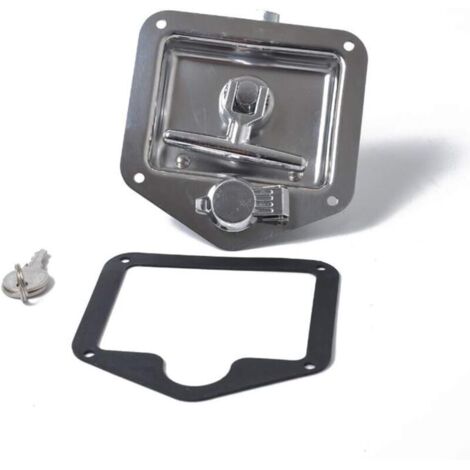 Lot De 2 Serrures à Poignée En T Pliables En Acier Inoxydable Pour Remorque, Camion, Boîte à Outils - Neuf Sous Garantie 1 An