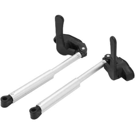 Support Réglable Double 175-225 Mm Pour Tringles 18-20 Mm - 2 Pièces Aluminium Nickel Satiné