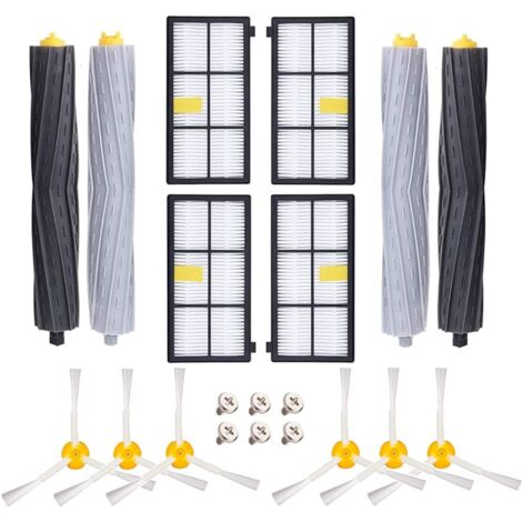 Accessoires pour rechange iRobot Roomba 800 900 Remplaçant kit d'accessoires pour iRobot Roomba série 800 850 851 860 865 866 870 871 876 880 885 886 890 891 896 900 960 966 980 990 (1/4)