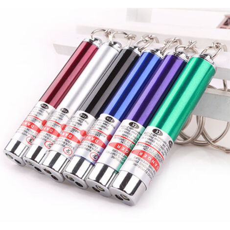 Mini Lampe Torche Porte-clés En Forme De Chaton - Projecteur Mignon - Cadeau Enfant - Pendentif Lumineux Compact - 5,6x4,6 Cm