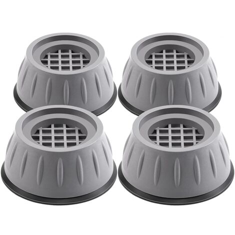 Coussinets anti-vibrations pour machine à laver 4 pièces anti-chocs et anti-bruit Support pour lave-linge séchant Coussinets anti-marche Anti-dérapant Réfrigérateur Lit Tapis de nivellement Isolation (1/5)