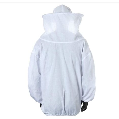 URBANSBEE Veste Apiculture Professionnelle En Coton - Veste Apiculteur Avec Chapeau Et Voile Protection