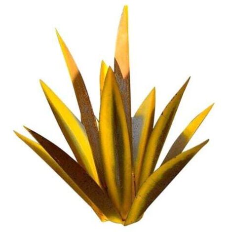 Statue en métal Tequila Agave 35 cm – Décoration extérieure pour jardin et patio – Résistante aux intempéries – Détails réalistes
