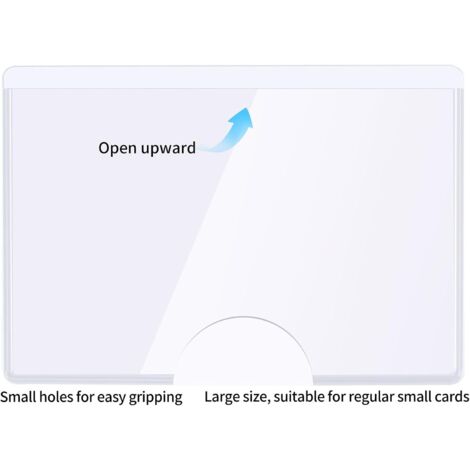 Lot 12 Porte-Cartes Transparent En PVC Pour Pare-Brise, Taille 6x9 Cm